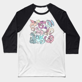 Cute dragons illustration Baseball T-Shirt